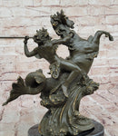 Bronze Poseidon Sculpture – Greek Sea God on Hippocampus