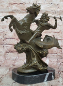 Bronze Poseidon Sculpture – Greek Sea God on Hippocampus