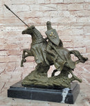 Medieval Knight on Horseback Bronze
