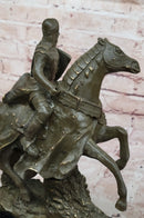Medieval Knight on Horseback Bronze