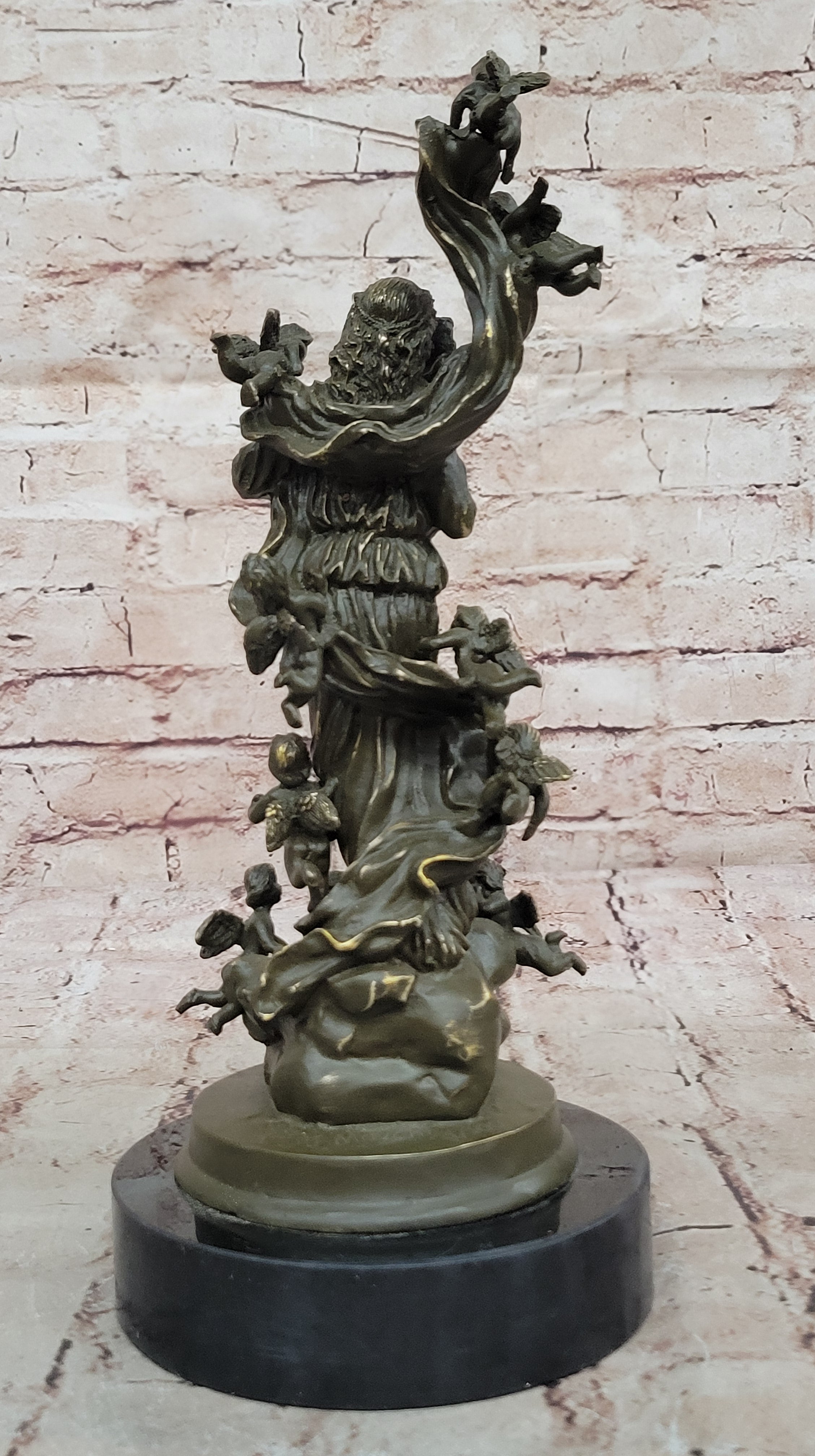 Bronze Angel and Cherubs – Romantic Baroque Style