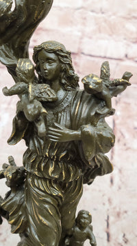 Bronze Angel and Cherubs – Romantic Baroque Style