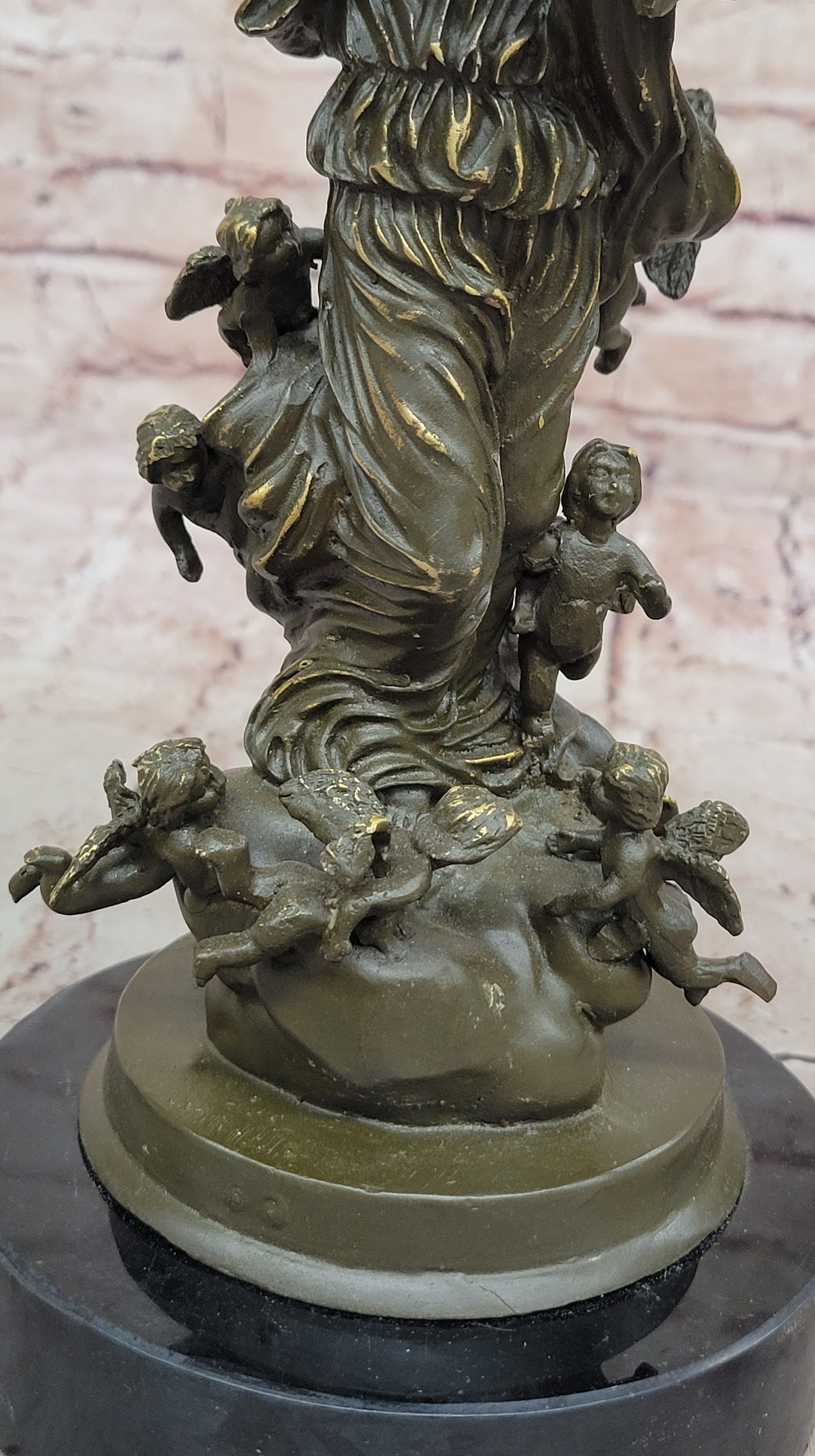 Bronze Angel and Cherubs – Romantic Baroque Style