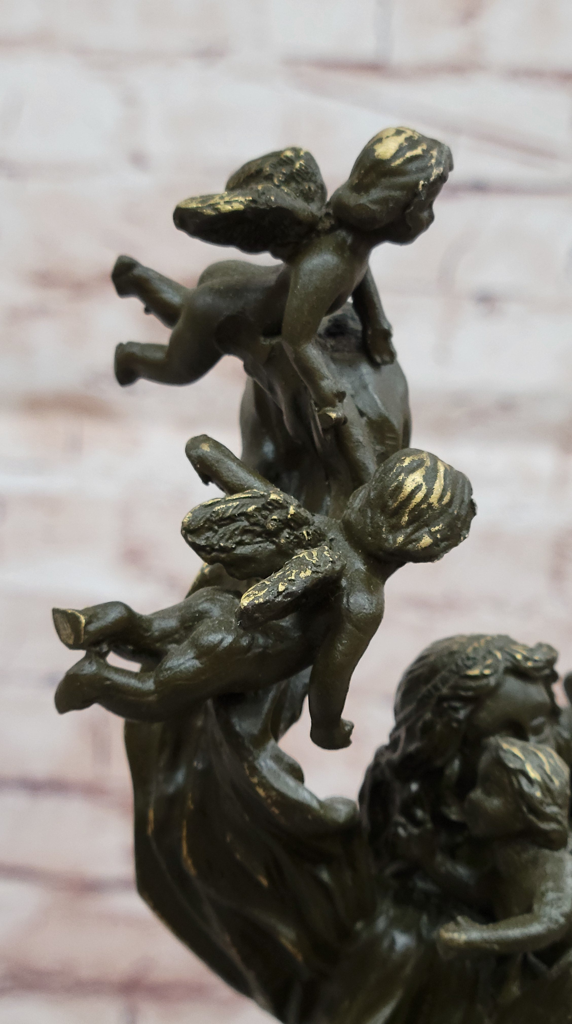 Bronze Angel and Cherubs – Romantic Baroque Style