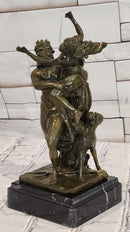 Abduction of Persephone by Hades Signed Phidias Greek Mythology Bronze Sculpture