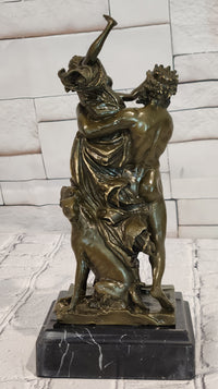 Abduction of Persephone by Hades Signed Phidias Greek Mythology Bronze Sculpture