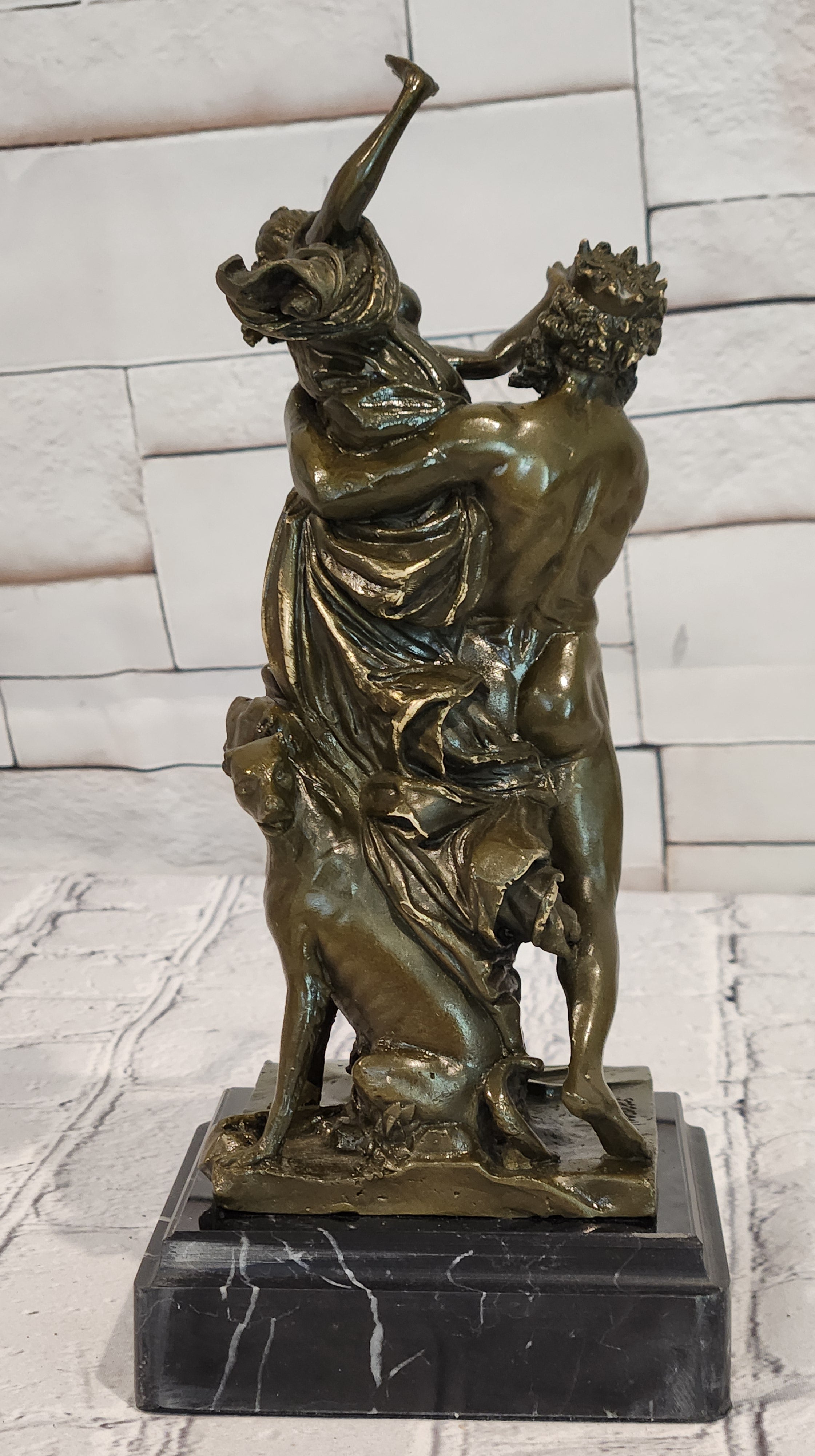 Abduction of Persephone by Hades Signed Phidias Greek Mythology Bronze Sculpture