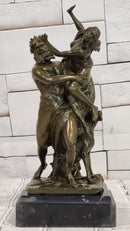 Abduction of Persephone by Hades Signed Phidias Greek Mythology Bronze Sculpture