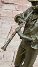 Bronze Jazz Performer - Clarinet Player with Hat