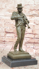 Bronze Jazz Performer - Clarinet Player with Hat