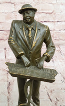 Music Conductor Bronze Sculpture with Treble Clef