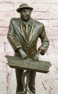 Music Conductor Bronze Sculpture with Treble Clef