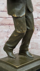Jazz Saxophone Player Bronze Sculpture - Mid-Century Art
