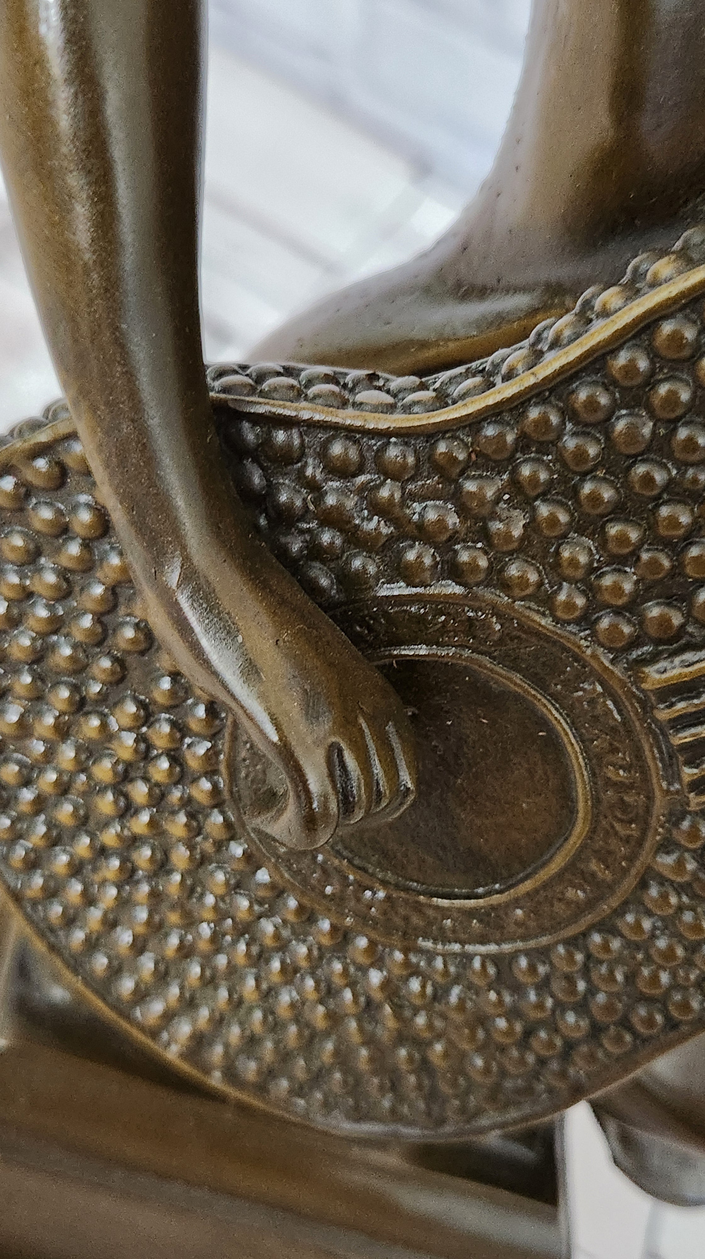 Signed Original William Woman with Guitar Bust Musician Bronze Sculpture Statue