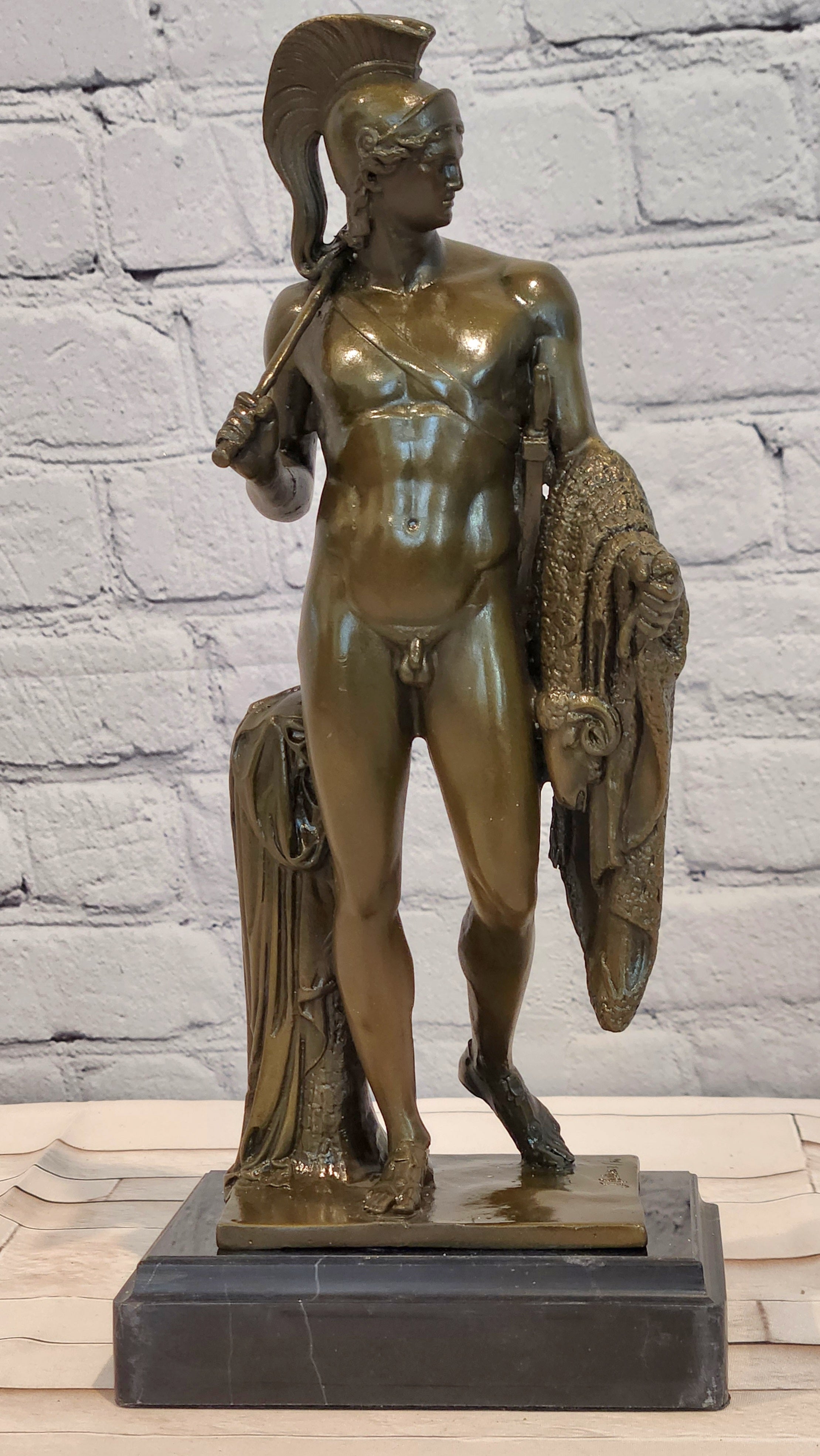 Limited Edition Jason with the Golden Fleece by Jean Patoue Bronze Sculpture