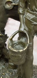 Cowgirl with Rearing Horse Bronze - Western Equestrian Art