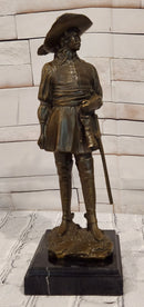 Bronze Musketeer Statue Sculpture Sword Fine Detailed Casting Signed Artist M. Lopez