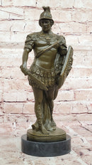 Bronze Roman Warrior - Greek Soldier Sculpture