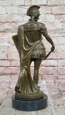 Bronze Roman Warrior - Greek Soldier Sculpture
