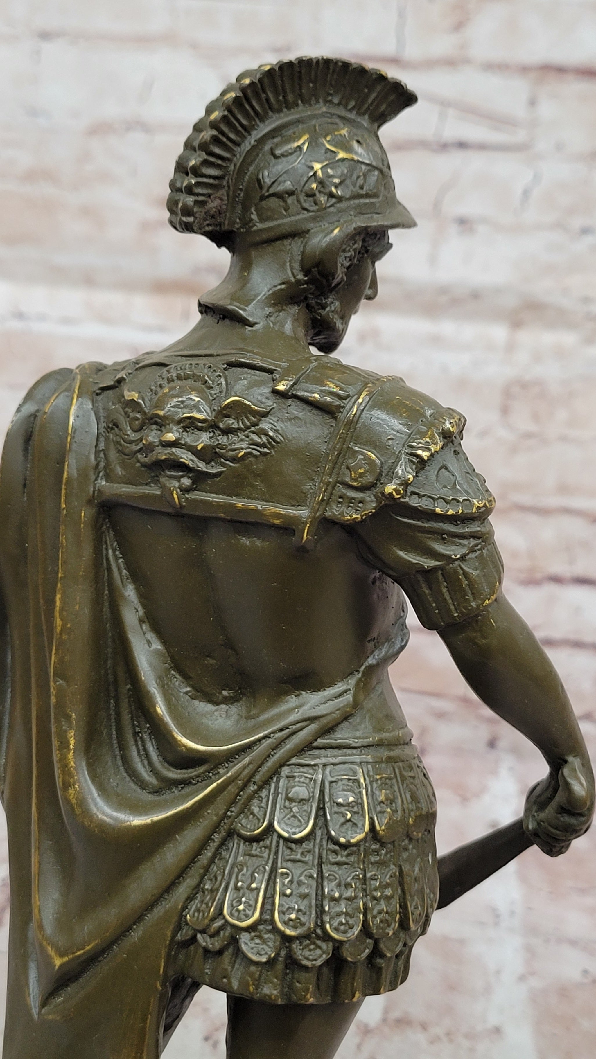 Bronze Roman Warrior - Greek Soldier Sculpture