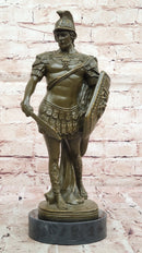 Bronze Roman Warrior - Greek Soldier Sculpture