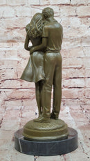 Bronze Sculpture of Young Family with Newborn by Milo