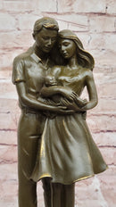 Bronze Sculpture of Young Family with Newborn by Milo