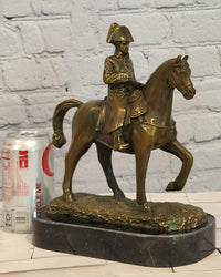 Signed Original Milo Bronze Metal Statue of Napoleon on Horseback Sculpture Figurine