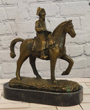 Signed Original Milo Bronze Metal Statue of Napoleon on Horseback Sculpture Figurine