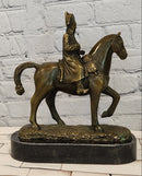 Signed Original Milo Bronze Metal Statue of Napoleon on Horseback Sculpture Figurine