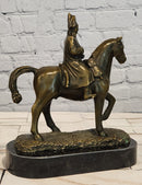 Signed Original Milo Bronze Metal Statue of Napoleon on Horseback Sculpture Figurine