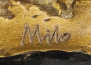 Signed Original Milo Bronze Metal Statue of Napoleon on Horseback Sculpture Figurine