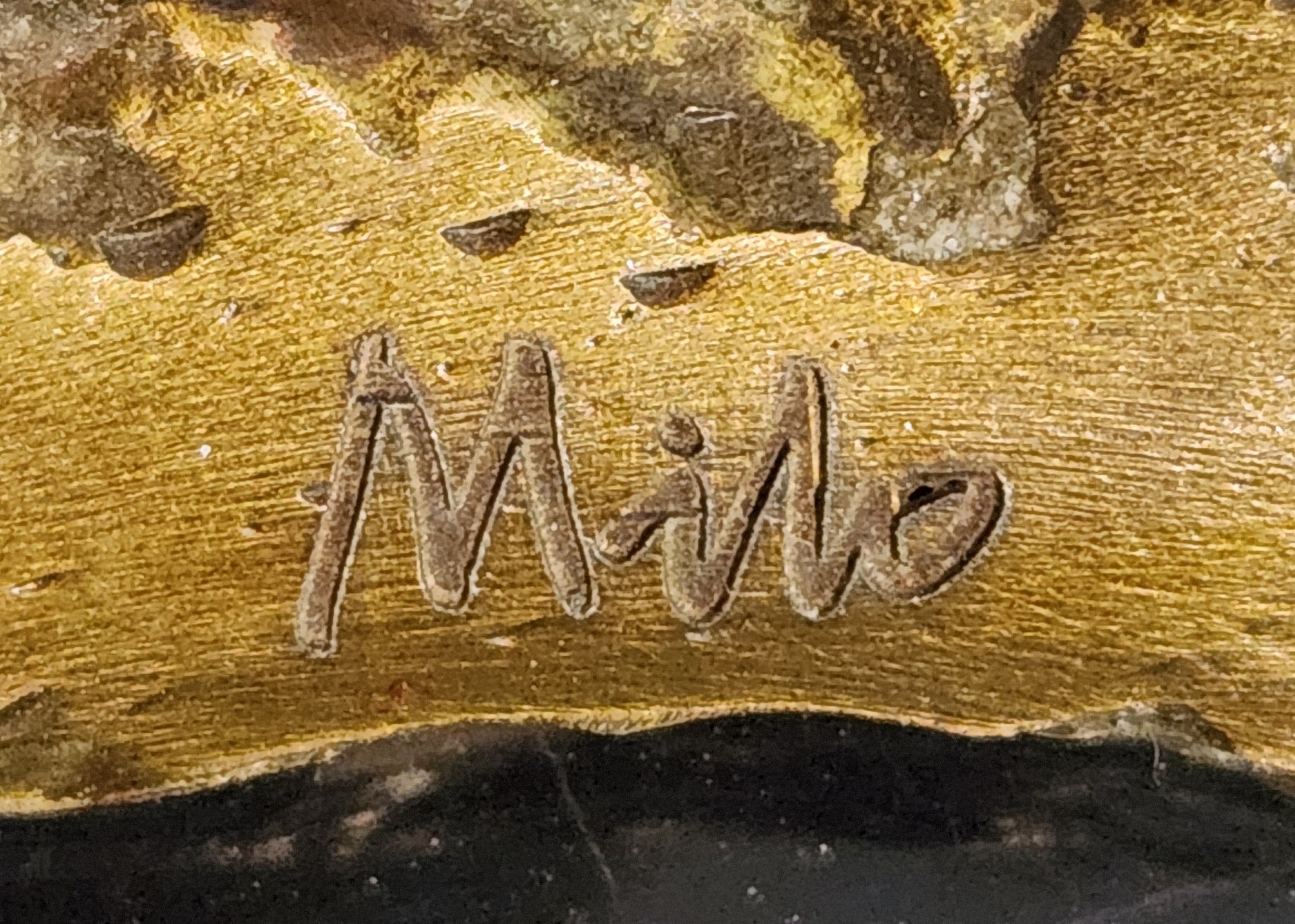 Signed Original Milo Bronze Metal Statue of Napoleon on Horseback Sculpture Figurine