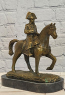 Signed Original Milo Bronze Metal Statue of Napoleon on Horseback Sculpture Figurine