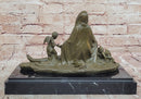 Pietà with Cherubs Bronze Sculpture - Virgin Mary and Jesus