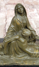 Pietà with Cherubs Bronze Sculpture - Virgin Mary and Jesus