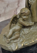 Pietà with Cherubs Bronze Sculpture - Virgin Mary and Jesus