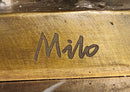 Bronze Casting Lion with Crown Sculpture King of Beasts Statue Signed Milo Artwork