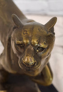 Running Cheetah Sculpture Figurine Bronze Wild Cat Wildlife Artwork by Cain Statue