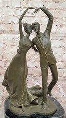 Dancing Couple Bronze Sculpture – Love Theme Art