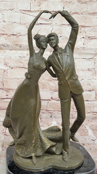 Dancing Couple Bronze Sculpture – Love Theme Art