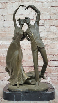 Dancing Couple Bronze Sculpture – Love Theme Art