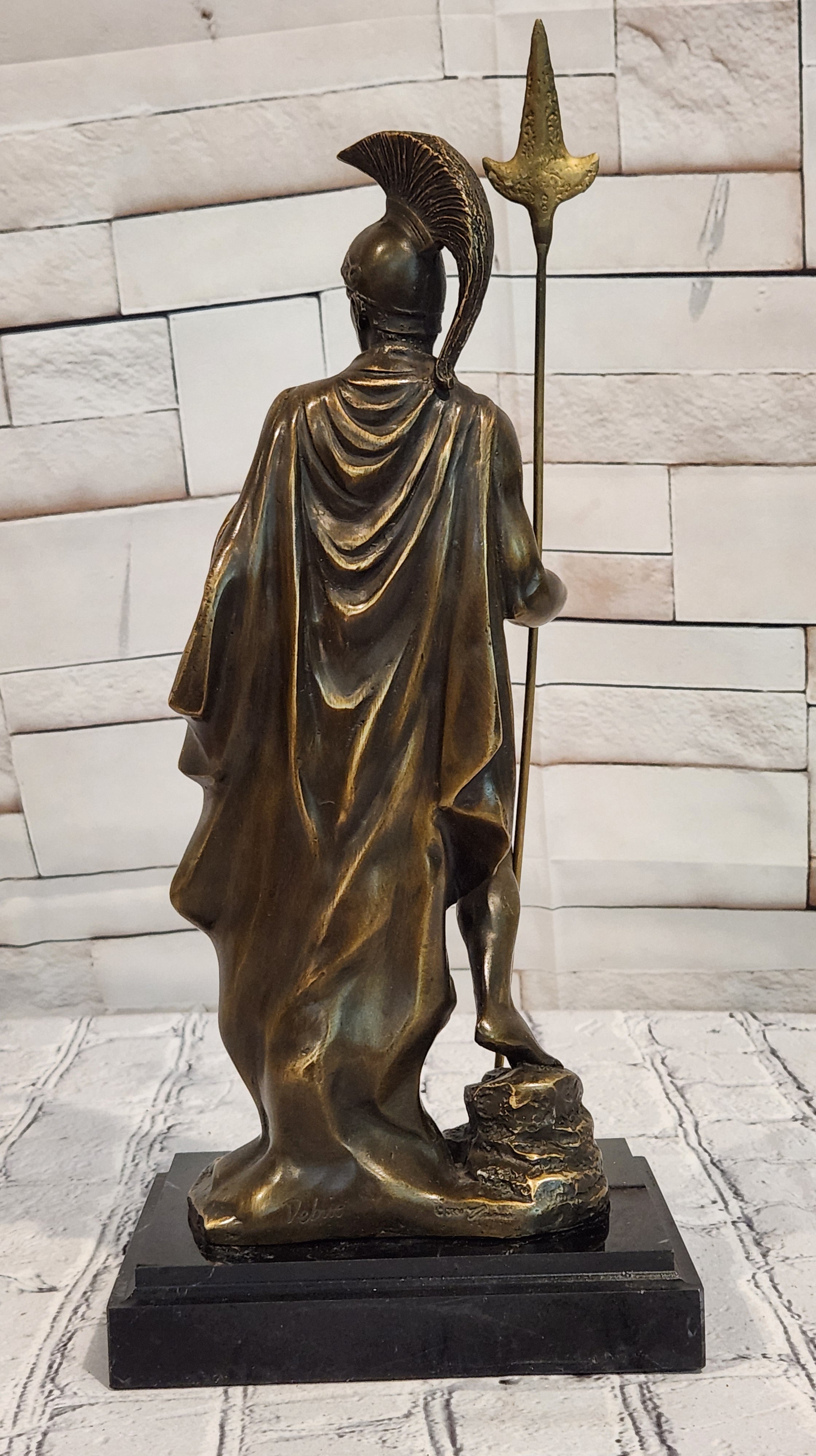 Greek Warrior Hero Achilles Hercules Odysseus Mythology Statue Sculpture Bronze Metal