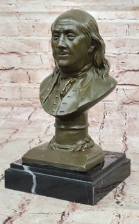 Benjamin Franklin Bronze Bust – Founding Father