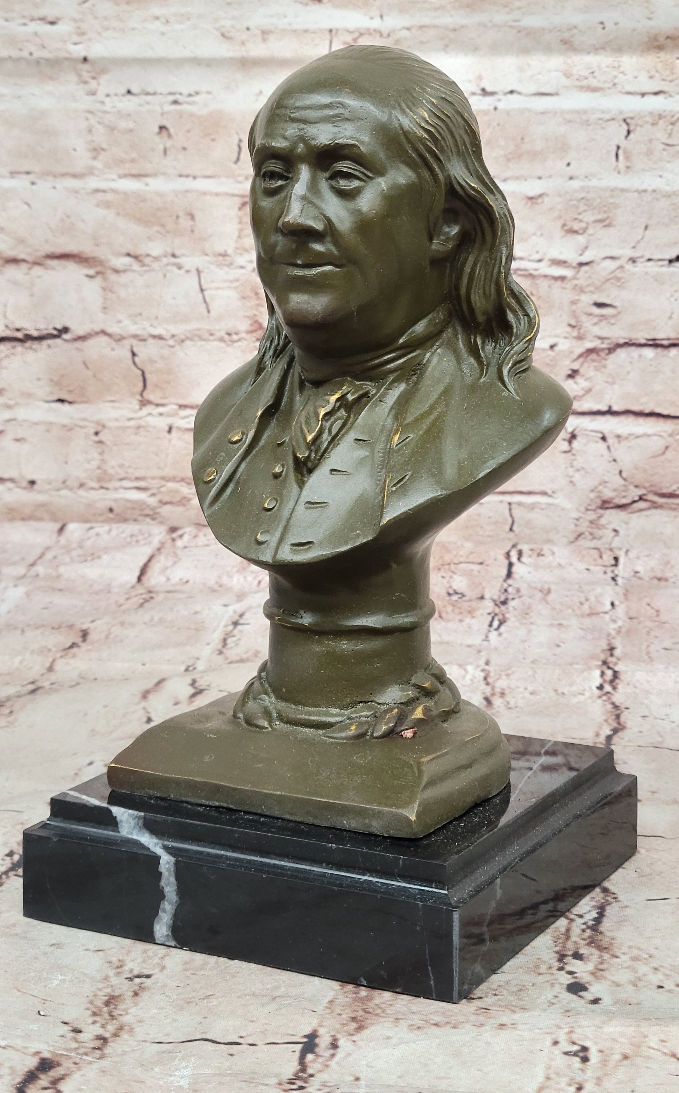 Benjamin Franklin Bronze Bust – Founding Father