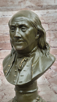 Benjamin Franklin Bronze Bust – Founding Father