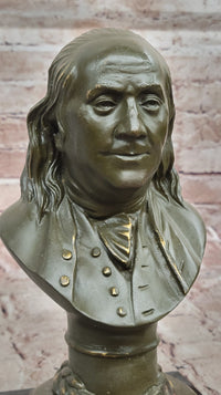Benjamin Franklin Bronze Bust – Founding Father