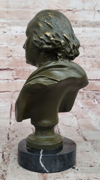 Bronze Bust of George Washington on Marble Base