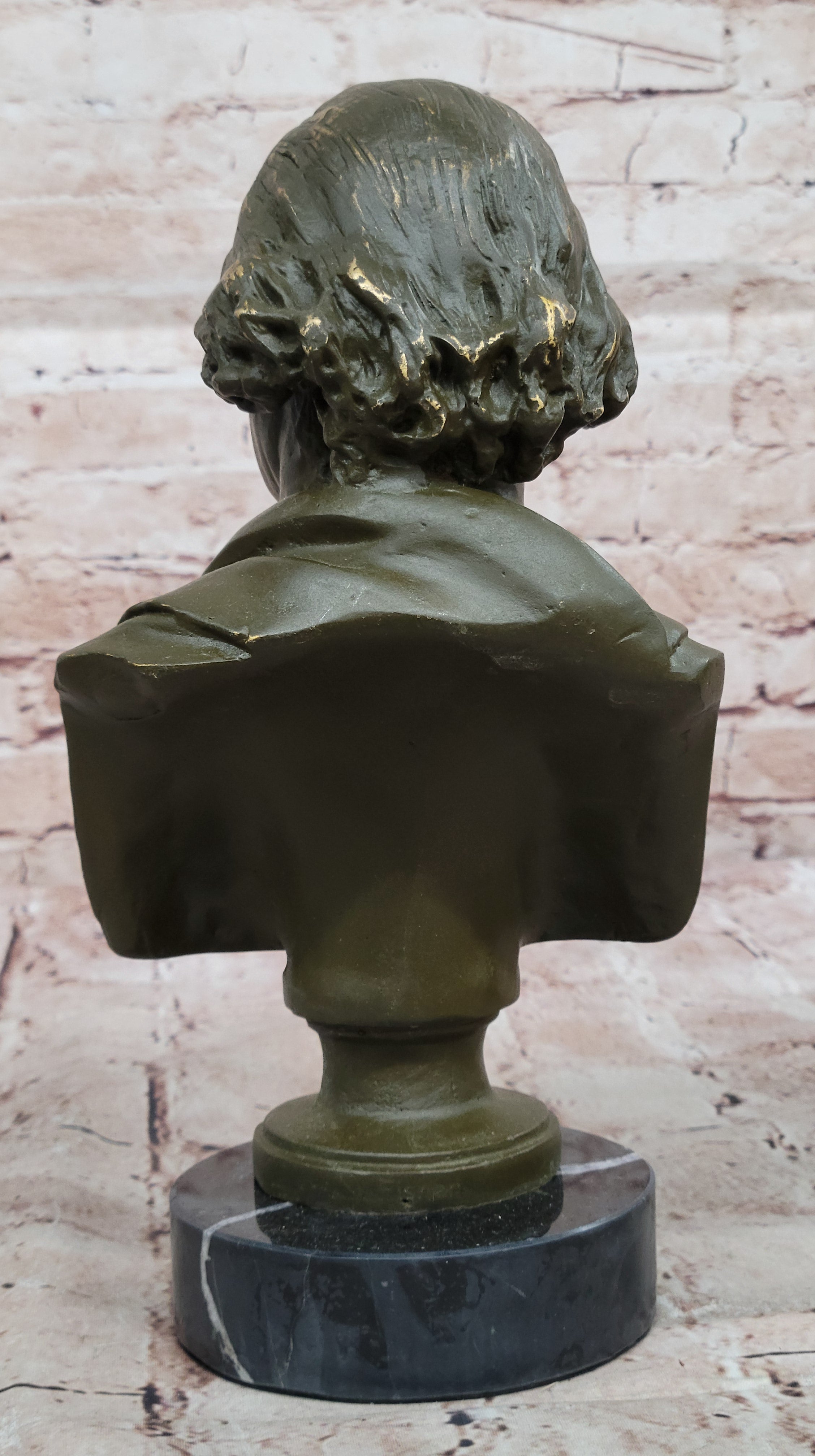 Bronze Bust of George Washington on Marble Base