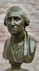 Bronze Bust of George Washington on Marble Base